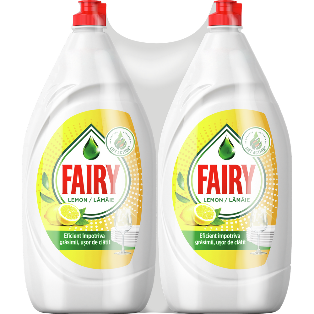 Fairy Deterdžent za ručno pranje suđa Limun 2x900ml slika 1