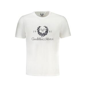 GIAN MARCO VENTURI MEN'S SHORT SLEEVED T-SHIRT WHITE