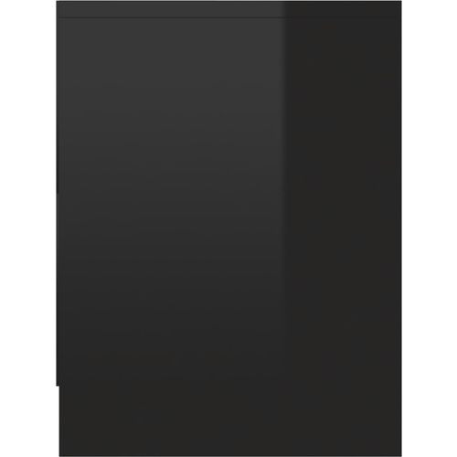 Noćni ormarić visoki sjaj crni 40 x 30 x 40 cm od iverice slika 34