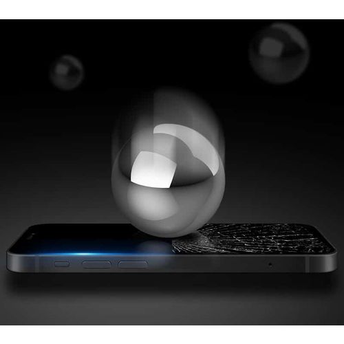Mocolo - 3D zakrivljeno potpuno ljepljivo staklo za iPhone 12 / 12 Pro - crno slika 5