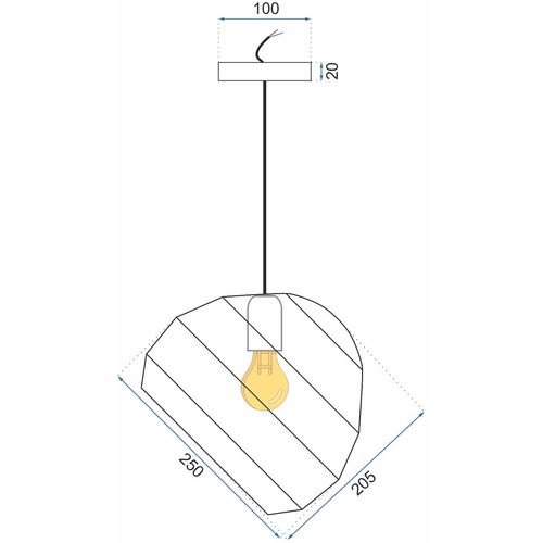TOOLIGHT Kuglica privjeska stropne svjetiljke APP382-1CP slika 12
