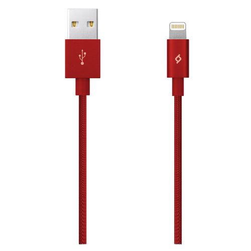 Ttec Kabel - MFi (Apple license) - Lightning to USB (1,20m) - Red - Alumi Cable slika 1