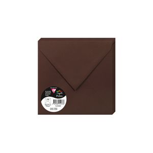 Clairefontaine kuverte Pollen 165x165mm 120gr cocoa 1/20
