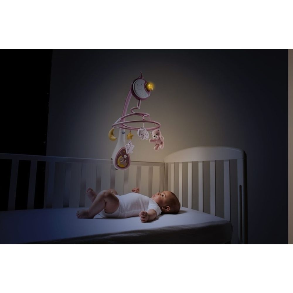Chicco Vrtuljak za krevetac Next2Dreams, Pink slika 4