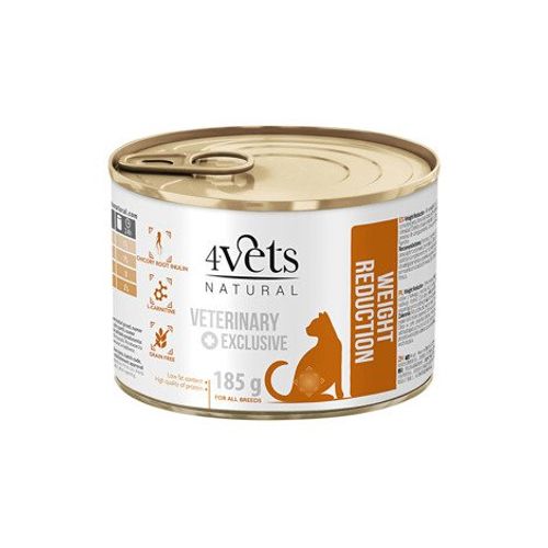 4Vets Natural Cat Veterinarska Dijeta Weight Reduction 185g slika 1