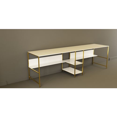 L400 - White, Gold White
Gold Study Desk slika 4