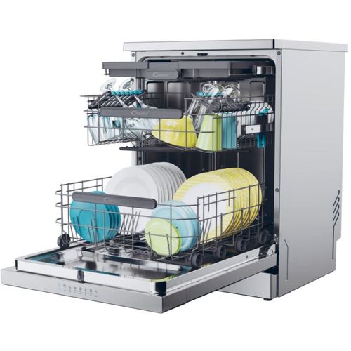 Candy CF 5C7F1X Mašina za pranje sudova, 15 kompleta, Inox, Inverter, Širina 59.7 cm slika 6