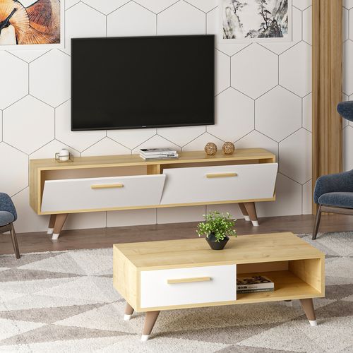 Gauge Concept Stolić za kavu SMİLE TABLE SAPPHIRE OAK-WHİTE slika 3