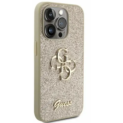 Original GUESS Hardcase GUHCP15XHG4SGD futrola za iPhone 15 PRO MAX (Fixed Glitter Big 4G / gold) slika 2
