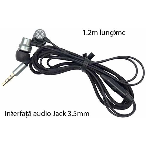 Yesido - Stereo slušalice (YH32) - Jack 3,5 mm s mikrofonom, 1,2 m - crne slika 6