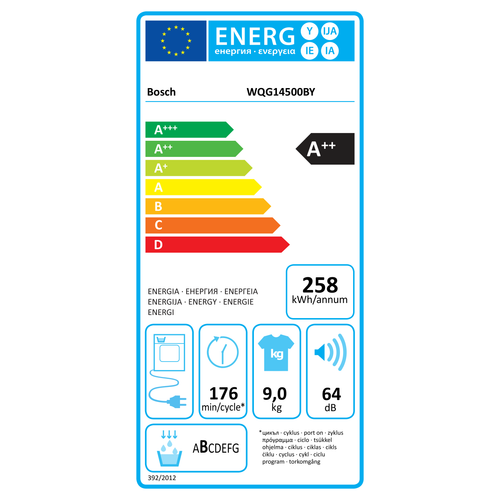 Bosch sušilica rublja WQG14500BY slika 6