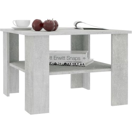 Stolić za kavu siva boja betona 60 x 60 x 42 cm od iverice slika 3