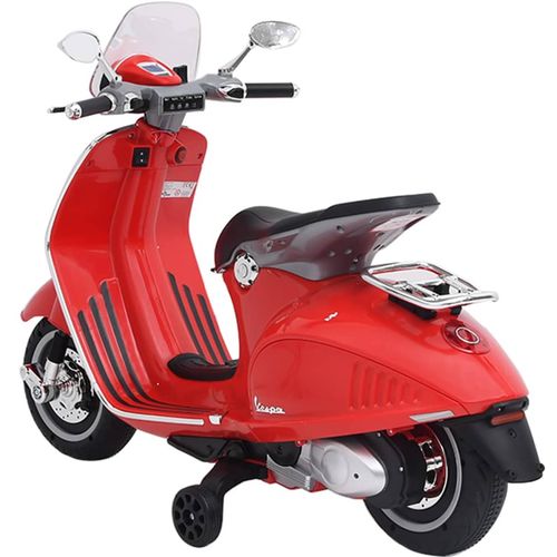 Električni motocikl igračka Vespa GTS300 crveni slika 13