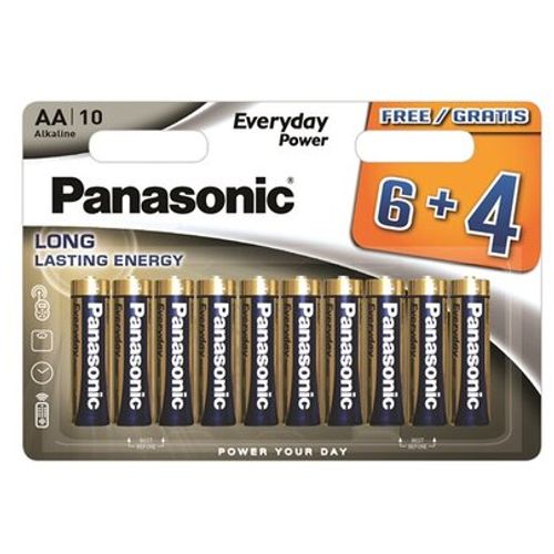 PANASONIC baterije LR6EPS/10BW-AA 10 kom 6+4F Alkalne Ever slika 1