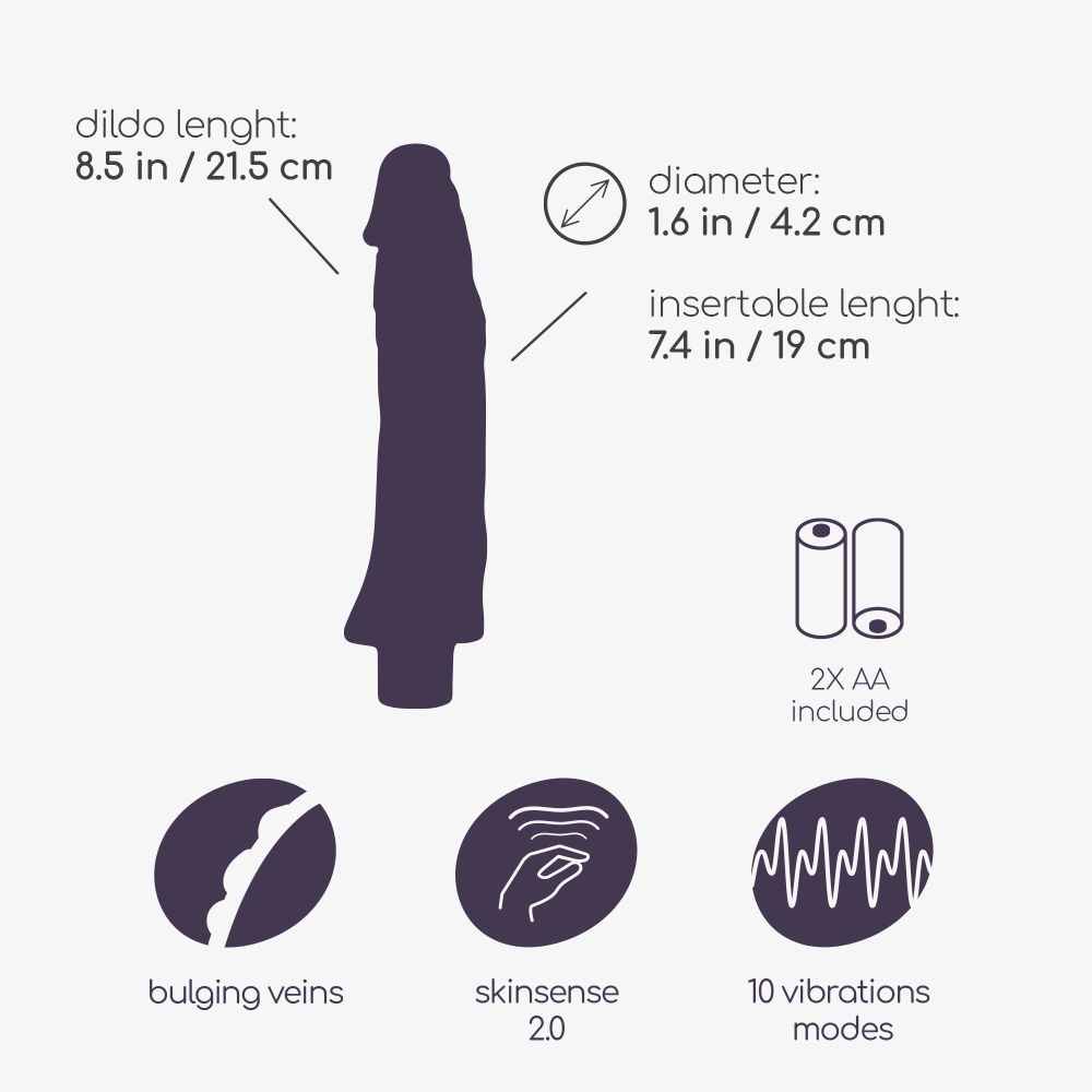 Realistični vibrator Crushious - Guido slika 8