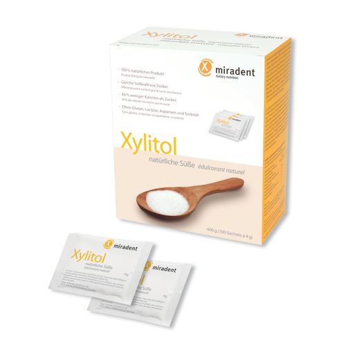 Miradent Xylitol Poudre/Powder 100%, 100 x 4g slika 1