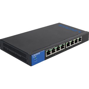 LINKSYS LGS108P-EU Neupravljiv Gigabit 8-portPoE switch, 4xPoE ports, 50W