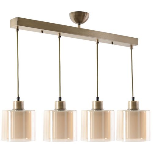 Yeni Sahra 4 Lü Sıralı Eskitme Sarkıt Copper Chandelier slika 2