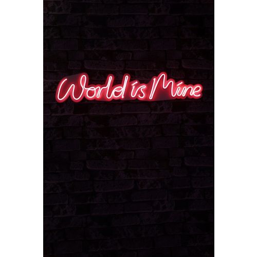 Wallity Ukrasna plastična LED rasvjeta, World is Mine - Red slika 9