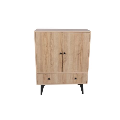 Bern OakBlack Multi Purpose Cabinet slika 7