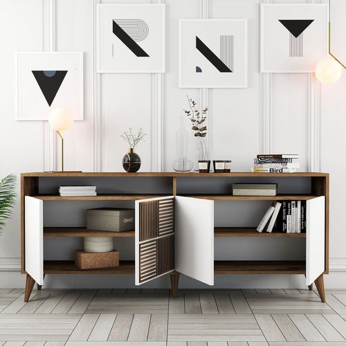 Milan - Walnut, White Walnut
White Console slika 3