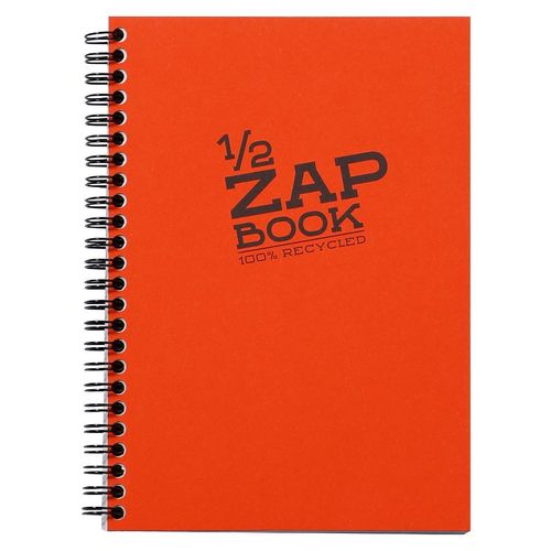 Clairefontaine Demi Zap book A5 80gr 80L, mix boja, spiralni uvez, 100% reciklirani papir slika 1