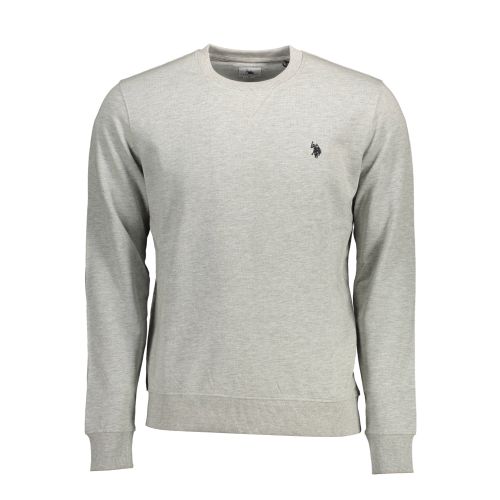 US POLO SWEATSHIRT WITHOUT ZIP MAN GRAY slika 1