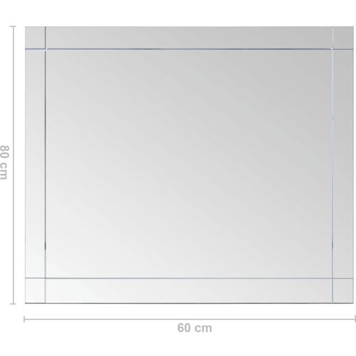 Zidno ogledalo 80 x 60 cm stakleno slika 6