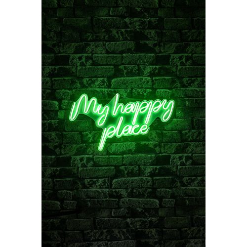 Wallity Zidna LED dekoracija, My Happy Place - Green slika 4