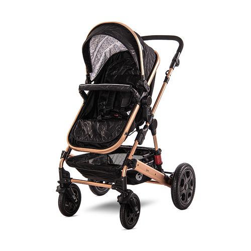 LORELLI LORA LUXE Black Kolica 2u1: Košara + Zimska Navlaka + Putna Torba (0mj+) - (do 15kg/96cm) slika 4