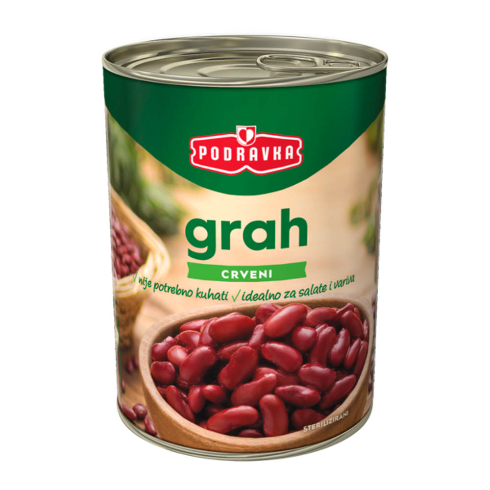 Podravka Grah Crveni 800g slika 1