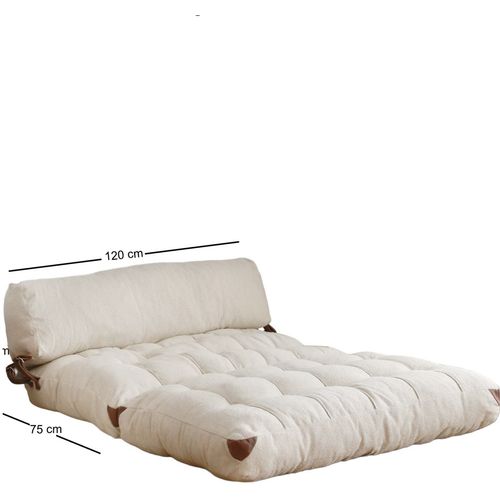 Fold Teddy 2 - Cream Cream 2-Seat Sofa-Bed slika 5