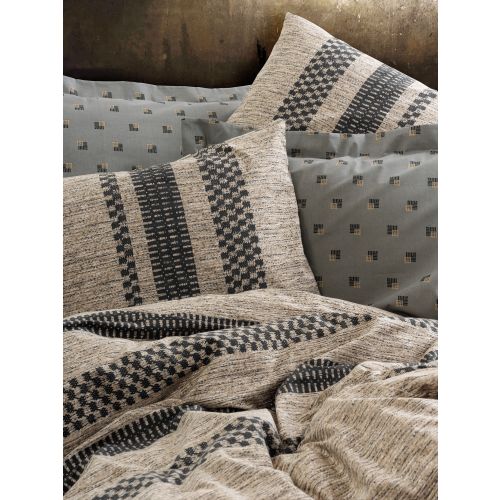 Arlo - Brown Brown
Black
Grey Ranforce Single Quilt Cover Set slika 2