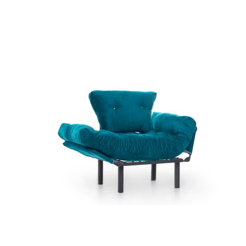 Atelier Del Sofa Fotelja, Petrol Green, Nitta Single - Petrol Green slika 7