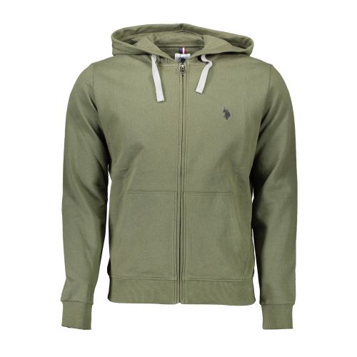 US POLO GREEN MEN'S SWEATSHIRT WITH ZIP slika 1