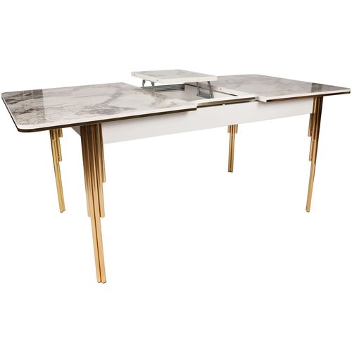 Damla 1102 Gold
White Extendable Dining Table slika 10