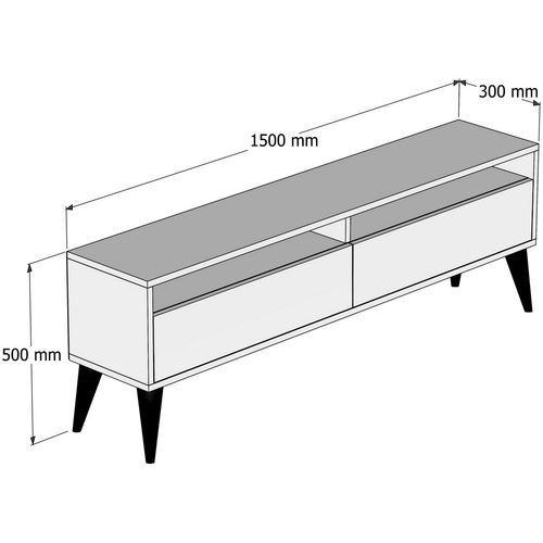 Best 2 - Walnut Walnut TV Unit slika 5