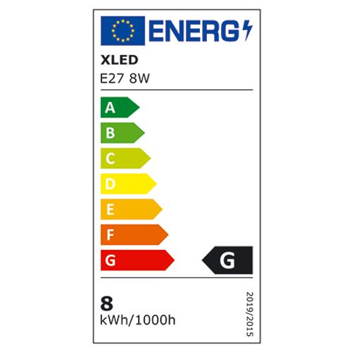 XLED E27 8W G45 NB LED Sijalica 4000K/640Lm/G45/220V,Kratko grlo-za lampe slika 3