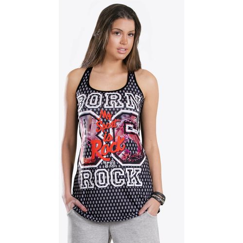 Majica Born To Rock - crno-siva slika 1