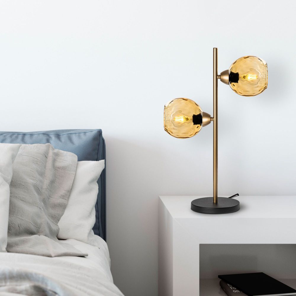Benek - Žuta Zlatna Stolna Lampa slika 1
