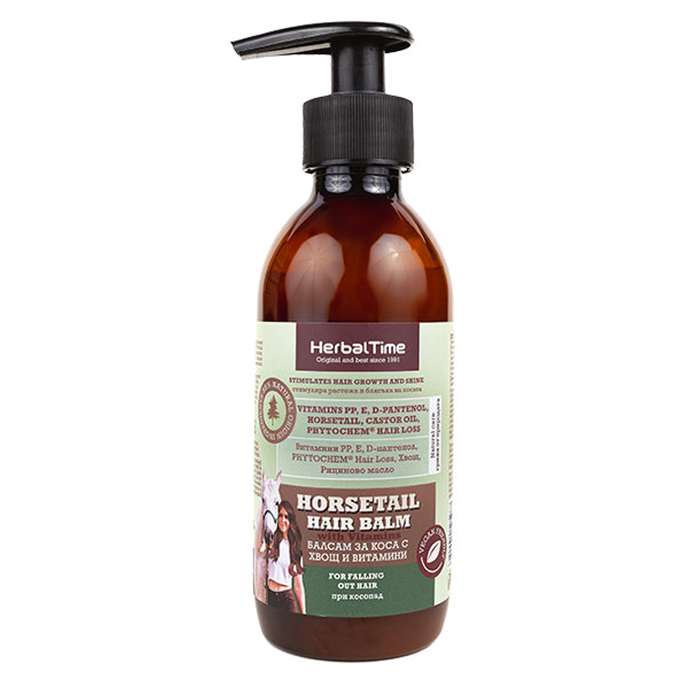 Herbal Time balzam za kosu od preslice sa vitaminima 200ml slika 1