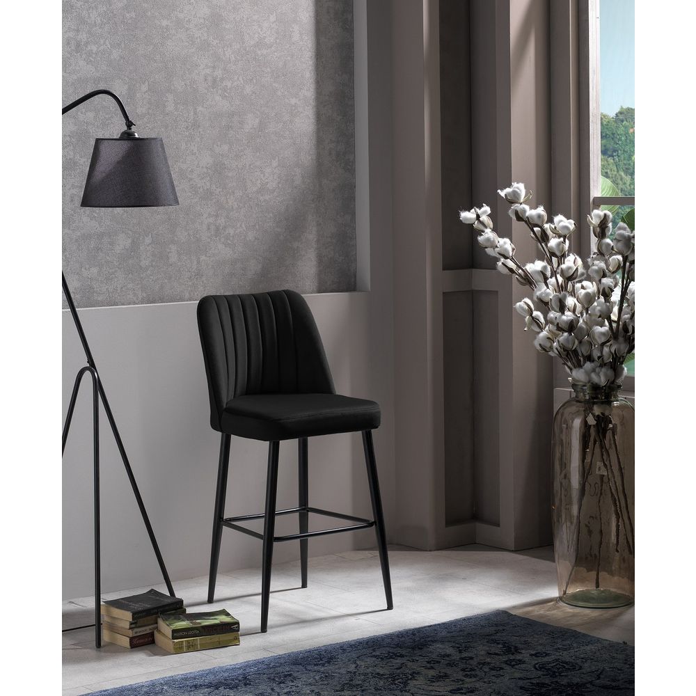 Vento - Crni Bar Stolac Set (4 Komada) slika 1