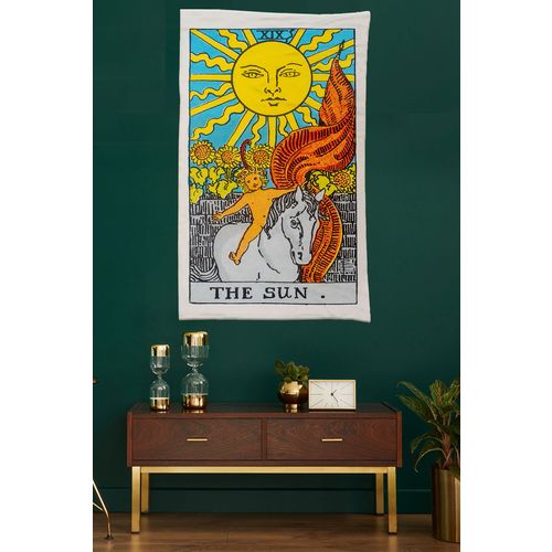 The Sun 150 x 50 Multicolor Decorative Polyester Painting slika 1