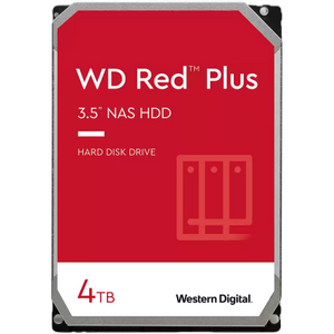 HDD NAS WD Red Plus (3.5'', 4TB, 256MB, 5400 RPM, SATA 6 Gb/s)