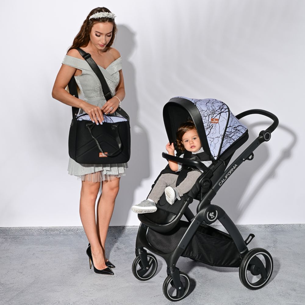 Lorelli Kolica za bebe California, Grey Marble slika 16