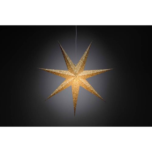 Konstsmide 2912-280 božićna zvijezda   žarulja, LED zlatna  s izrezanim motivima, s prekidačem slika 1