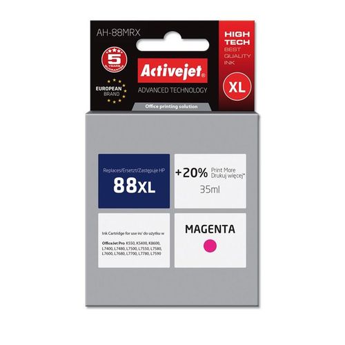 ActiveJet magenta tinta za HP 88XL C9392AE slika 1