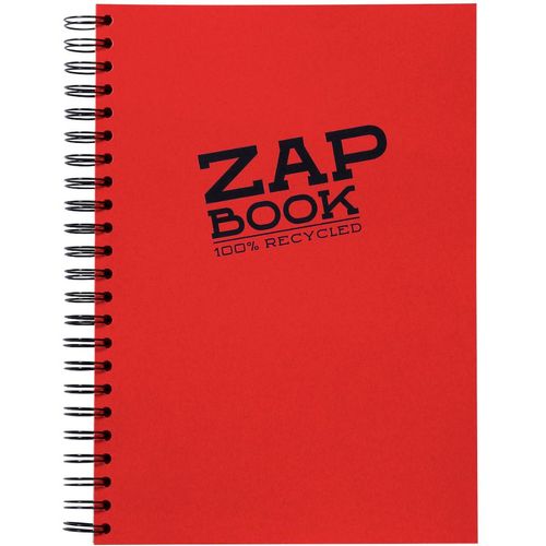 Clairefontaine Zap book A4 80gr 160L, mix boja, spiralni uvez, bjanko, 100% reciklirani papir slika 1