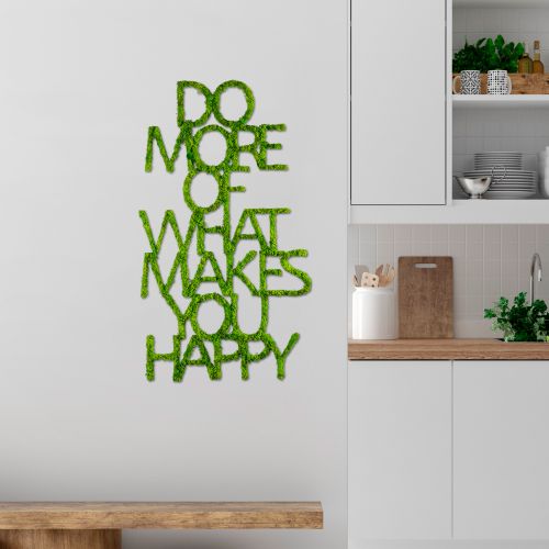 Wallity Metalna zidna dekoracija Do More Of What Makes You Happy slika 1