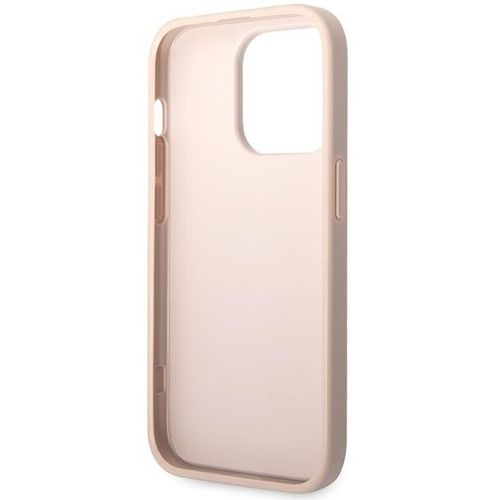 GUESS maska za iPhone 15 Pro Max LEATHER 4G METAL LOGO PINK slika 5